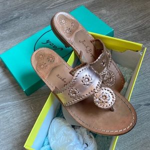Rose Gold Jack Rogers Sandal Size 8